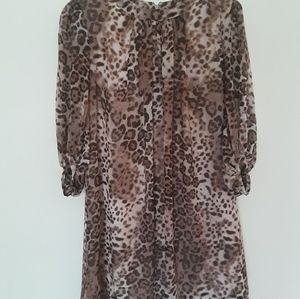NWT Eva Mendes Women's Brown/Tan Animal Print Line